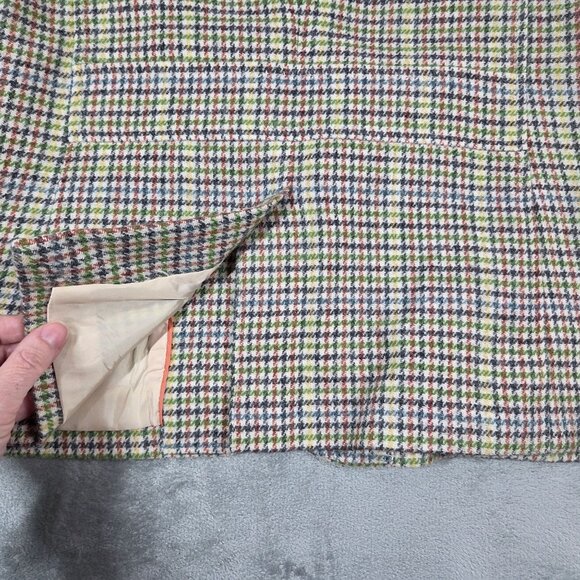 Talbots Blazer 12 Classic Shetland Plaid Wool Blend Preppy Academia Office - Picture 9 of 13